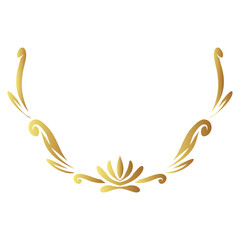 golden frame ornament