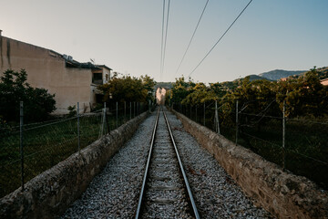 Fototapeta premium tracks in the morning