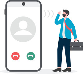 Nuisance calls, telemarketing calls, unknown calls, businessmen hesitate to answer unknown calls

