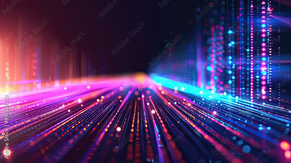 Poster abstract data background