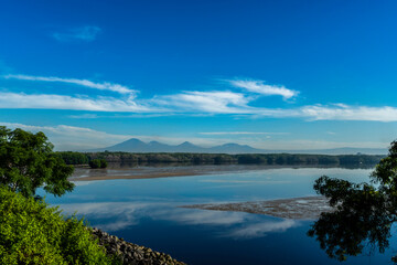 Beautiful Tropical Serangan Island Bali in the morning