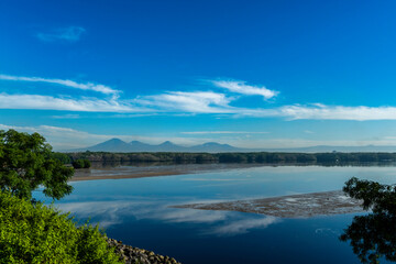 Naklejka premium Beautiful Tropical Serangan Island Bali in the morning