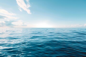 Sympathy card with a calm ocean scene a blank space at the bottom for a message