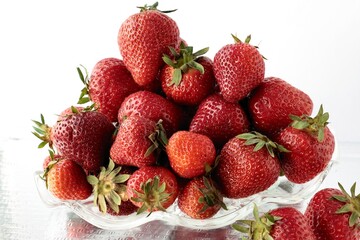 elicious strawberries as wholesome dessert