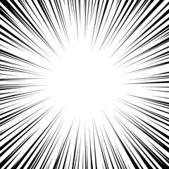 Radial speed lines. Radial speed lines effectively convey a sense of movement and speed, which can make a design more dynamic and attractive. Used to create dynamic and energetic visual effects.