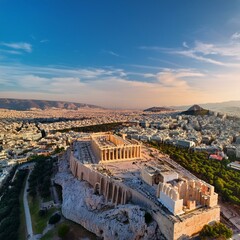 Acropolis in Athens, AI generated