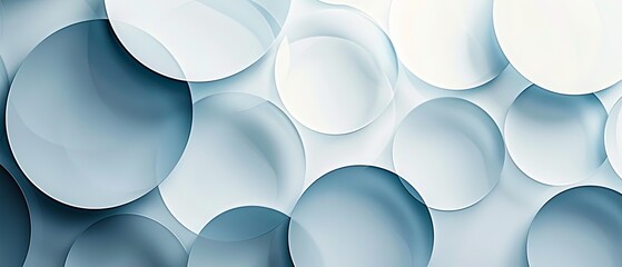 Abstract isolated circular patterns with varying shades creating a minimalist composition on a white background