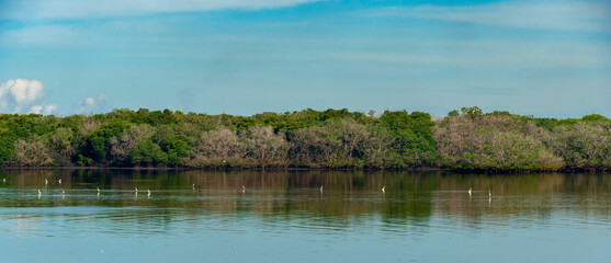 Beautiful Tropical Serangan Island Bali in the morning