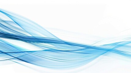 Fototapeta premium Blue Tech Luminescence: 1080P High Precision Curve Light Effect Background with Simple and Elegant Design, Ideal for Graphic Design and Technology-Themed Presentations