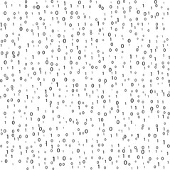 Binary code matrix. The background on the screen consists of the numbers 0 and 1. Binary code matrix is a symbol of digital information and cyberspace. Matrix background. Computer and technology.