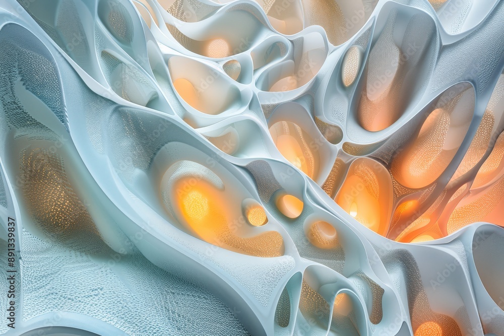 Aufkleber An image capturing a dynamic abstract composition with flowing light and vibrant colors, creating a visually stimulating piece that evokes energy and movement.