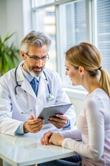 Fototapeta premium doctor and patient in hospital