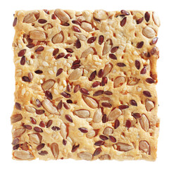 Cookie with sesame, flax and sunflower seeds