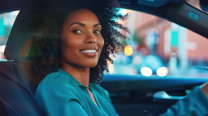 The woman with curly hair