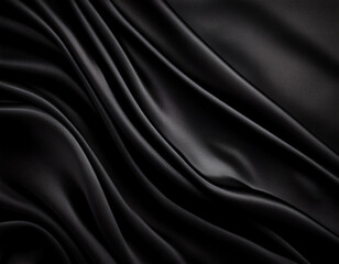 Fototapeta premium Classic Black Velvet Texture with a Matte Finish and Subtle Shine