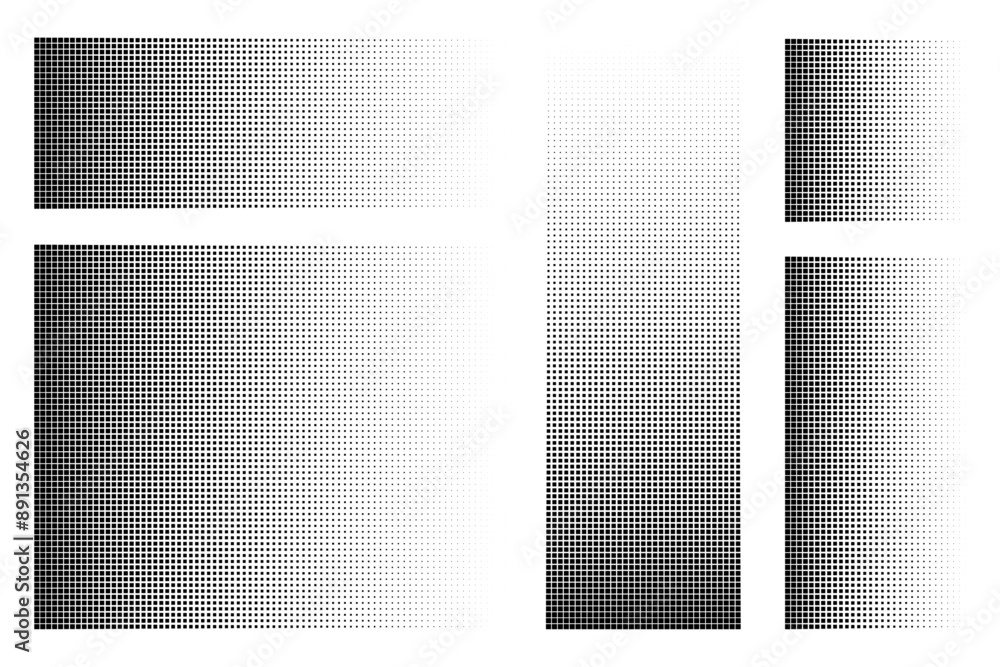 Poster pixel dot pattern. pixelated disintegration background. dispersed dotted mosaic textures with simple