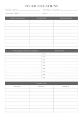 Marketing Planning Page Planner Sheets efficient way to organize & track their marketing activities
