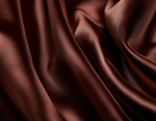Obraz premium Rich Chocolate Brown Velvet Background with a Soft, Plush Feel