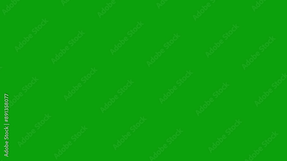 Aufkleber square shape frame white color glowing neon lights loop animation on green screen. animation of neon