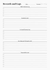 Versatile Generic Planning Pages and Planner Sheets Design Template for daily, weekly, and monthly organization for organizing daily routines and personal goals
