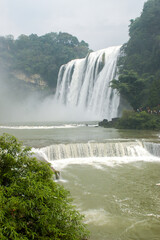 Huangguoshu Waterfall in Guizhou, China, is one of the world's most famous waterfalls.