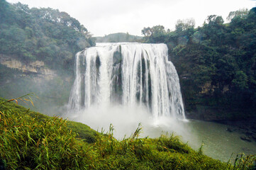 Huangguoshu Waterfall in Guizhou, China, is one of the world's most famous waterfalls.