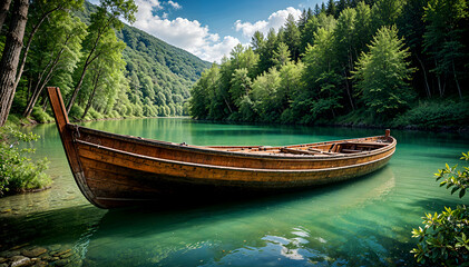 boat on the lake