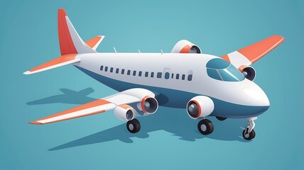 Obraz premium 3d art of Aeroplan