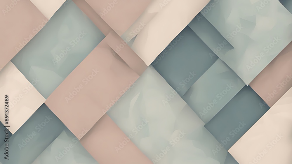 Poster minimalist abstract pattern with clean lines and muted colors, modern design
