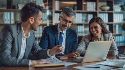 The business meeting team