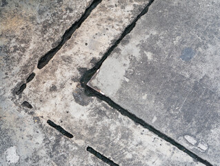 Close-up shot of Corner Lines on the Floor