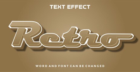 Retro editable text effect