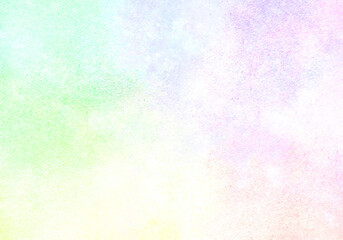 シンプルな水彩テクスチャー　パステルレインボー