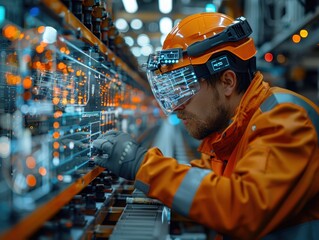 Industrial Augmented Reality Maintenance: Hyper-Realistic 3D Factory Scene with Worker Using AR Glasses for Machinery Maintenance