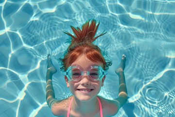 Fototapeta premium Peach-colored retro sunglasses. Beautiful simple AI generated image in 4K, unique.