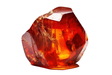 A Sunstone's Gleaming Facets, Captured in a Moment of Timelessness on a Clear PNG or White Background.