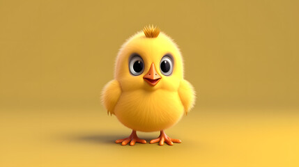 Chick 3d cartoon style