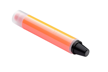 A Vibrant Orange Crayon Ready for Artistic Expression on a Clear PNG or White Background.