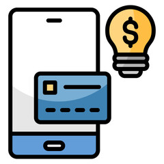 Smart Payment Solutions  Icon Element For Design