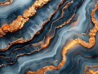 Obraz premium A textured vintage paper background with a dark blue to golden yellow gradient.