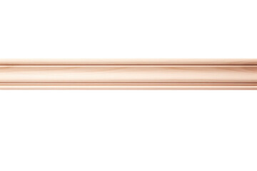 Elegant Wooden Molding for a Classic Interior Design on a Clear PNG or White Background.