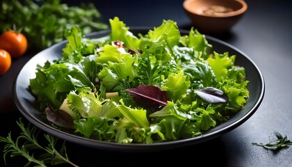 Fresh Green Salad with Cubed Cantaloupe and Mixed Greens - High-Resolution Healthy Food Photography
