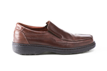 Shoe made in Spain with leather and rubber sole.