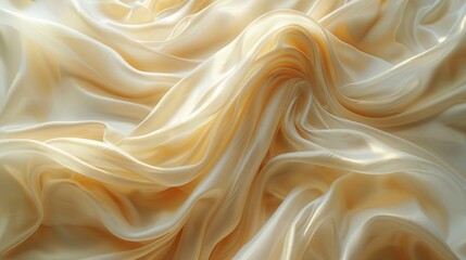 Ethereal Silk-like Material Art Forms with Radiant Light