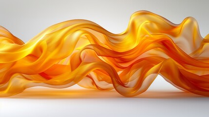 Ethereal Silk-like Material Art Forms with Radiant Light