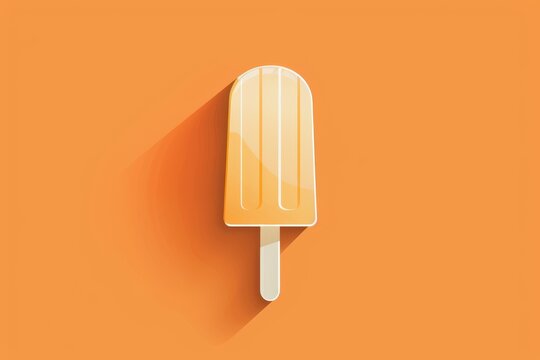 Soap with Colorful ice cream shape with blue color background - Summer object . Beautiful simple AI generated image in 4K, unique.