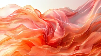 Ethereal Silk-like Material Art Forms with Radiant Light