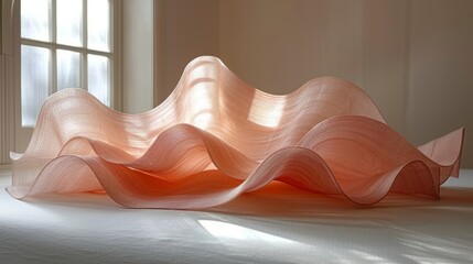 Soft Gradient Textile Flow Patterns with Color Transitions
