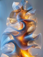 Soft Gradient Textile Flow Patterns with Color Transitions
