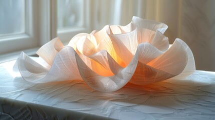 Soft Gradient Textile Flow Patterns with Color Transitions
